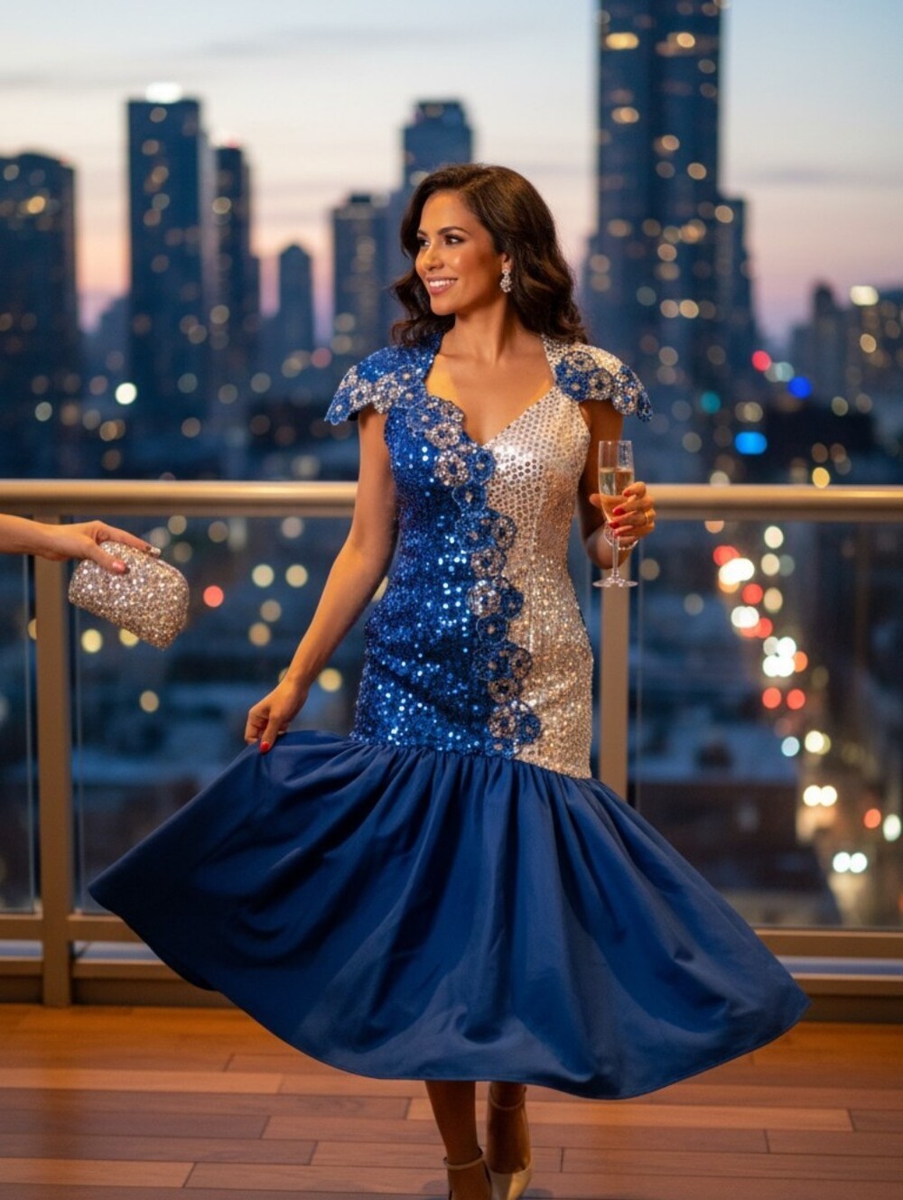 Night Moves vintage prom dress